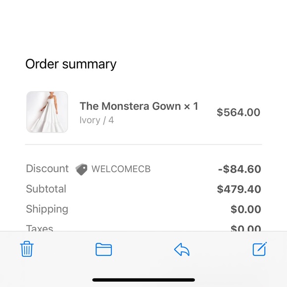 Camilyn full length white dress - Picture 4 of 5